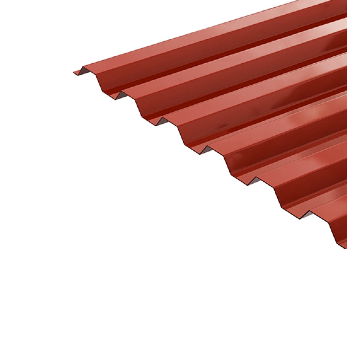 Proplastik Salux PVC trapecveida jumta loksne 1,2x900x2000mm sarkans